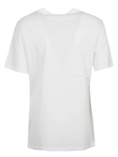 Shop Versace Printed T-shirt In White/gold