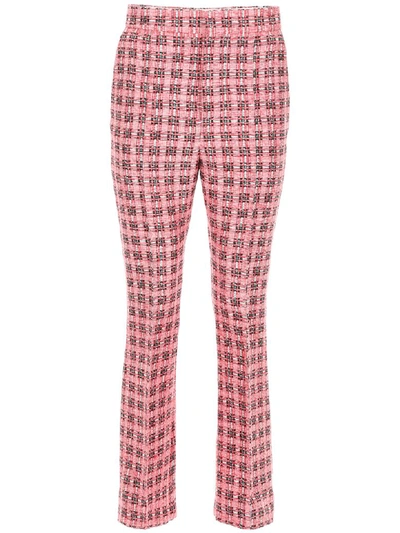 Shop Marni Tweed Trousers In Red (red)