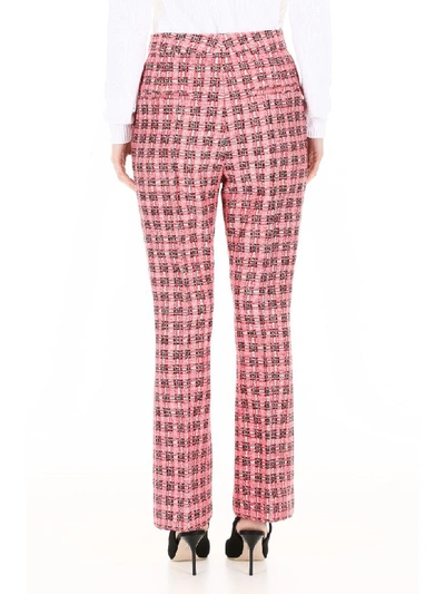Shop Marni Tweed Trousers In Red (red)