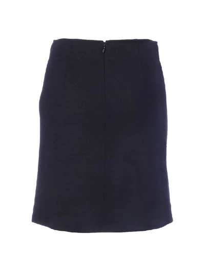 Shop Givenchy Buttons Short Skirt In Black