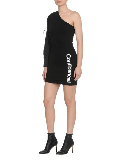 Shop Marcelo Burlon County Of Milan Wings Dress In Black