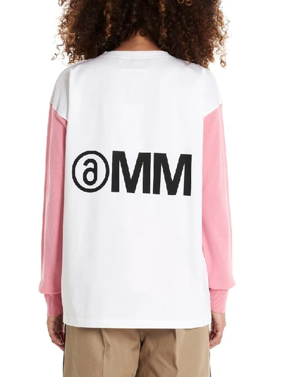 Shop Mm6 Maison Margiela T-shirt In Pink
