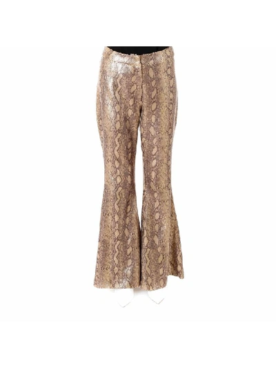 Shop In The Mood For Love Poly Trousers In Gold