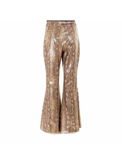 Shop In The Mood For Love Poly Trousers In Gold