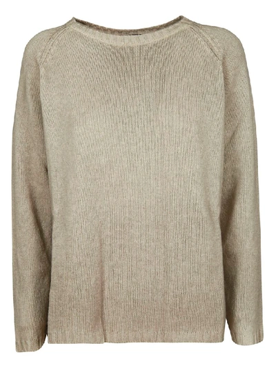 Shop Avant Toi Classic Cashmere Sweater In Taupe