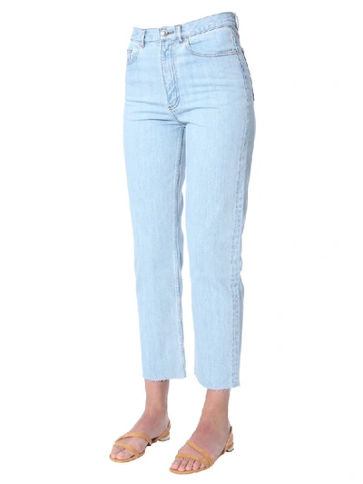 Shop Apc Jeans Alan In Denim