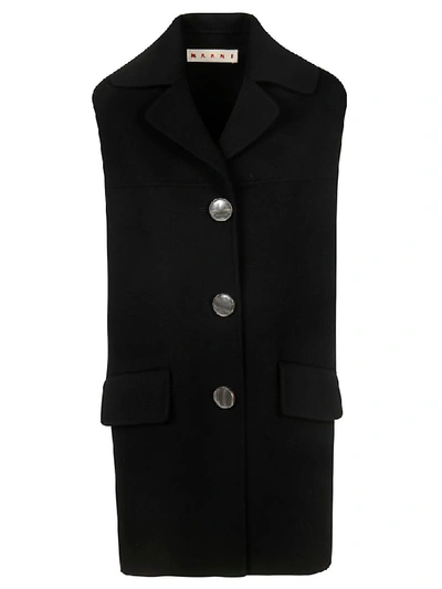 Shop Marni Single Breasted Vest In Black