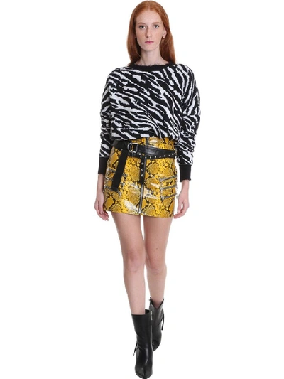 Shop Ben Taverniti Unravel Project Skirt In Animalier Leather