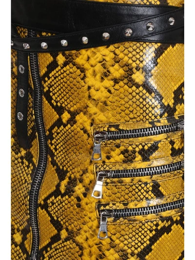 Shop Ben Taverniti Unravel Project Skirt In Animalier Leather