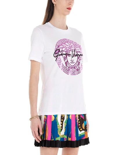 Shop Versace Medusa Signature T-shirt In White