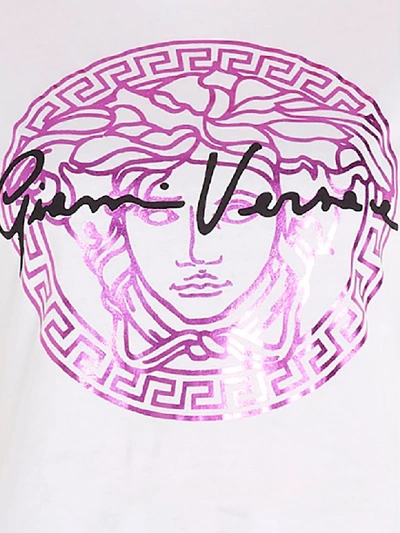 Shop Versace Medusa Signature T-shirt In White