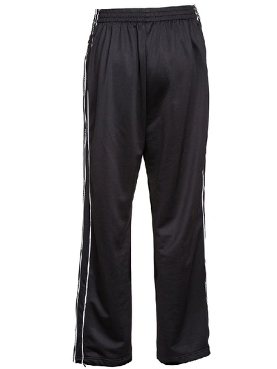 Shop Balenciaga Stripe Tracksuit Pants In Nero