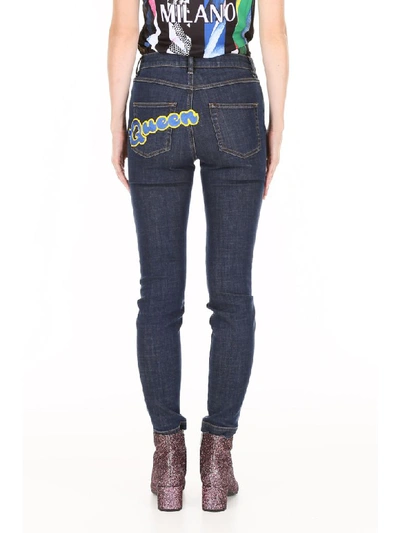 Shop Dolce & Gabbana Audrey Jeans In Blu Scurissimo 1 (blue)