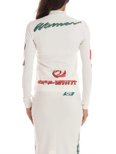 Shop Off-white Multilogo Sporty Top In White Multicolor