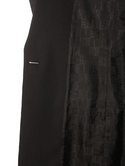 Shop Givenchy Long Blazer In Nero