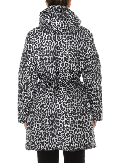 Shop Michael Michael Kors Cheetah Print Down Jacket In Multicolor