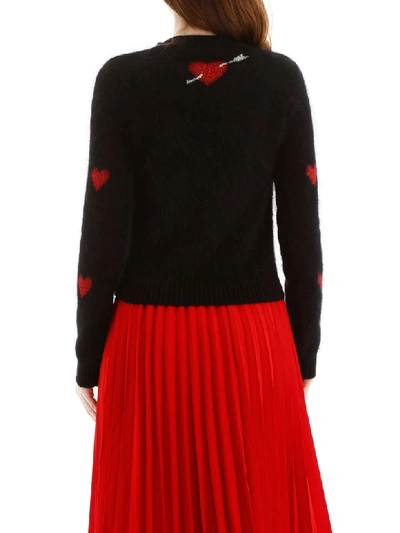 Shop Red Valentino Heart Pullover In Nero (black)