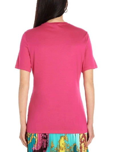 Shop Versace T-shirt In Fuchsia