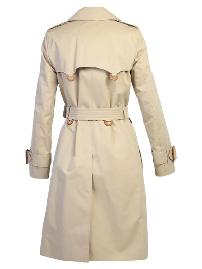 Shop Burberry Trench Coat In Beige