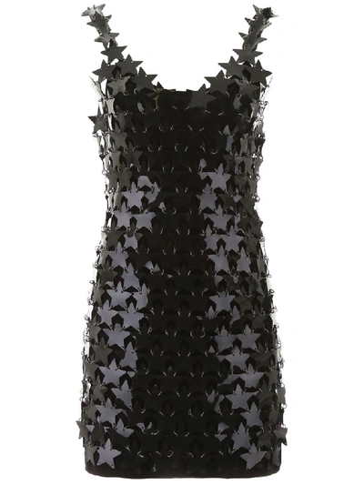 Shop Paco Rabanne Star Sequins Mini Dress In Black (black)