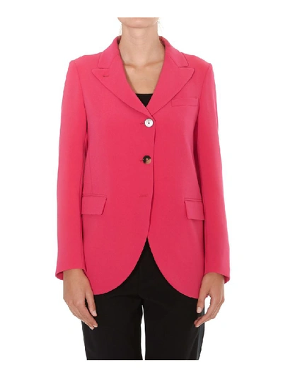 Shop Alberto Biani Blazer In Fuchsia