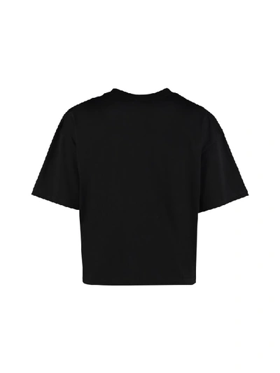 Shop Kenzo Logo Print Cotton T-shirt In Black