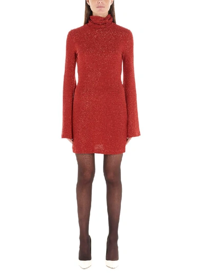 Shop Sara Battaglia Dress In Red