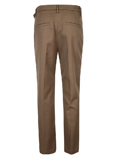 Shop Brunello Cucinelli Cropped Trousers In Brown
