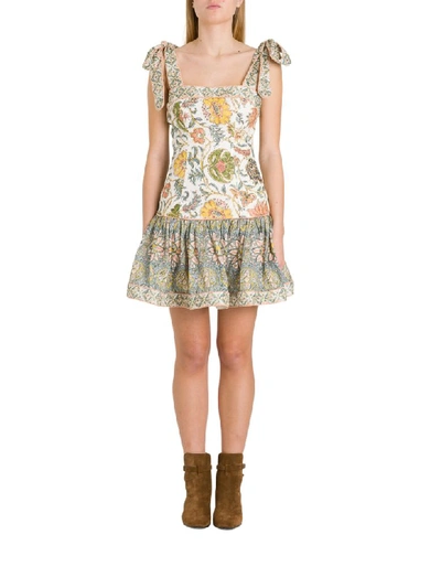 Shop Zimmermann Edie Mini Dress In Multicolor