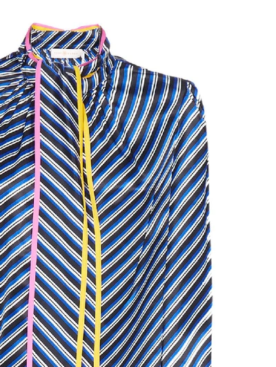 Shop Tory Burch Stripes Shirt In Blue Stripes