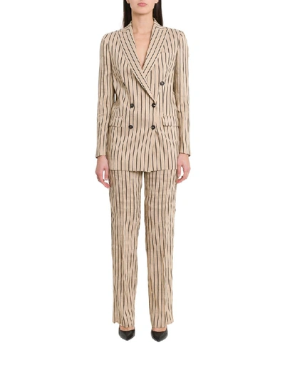 Shop Tagliatore Suit In Beige