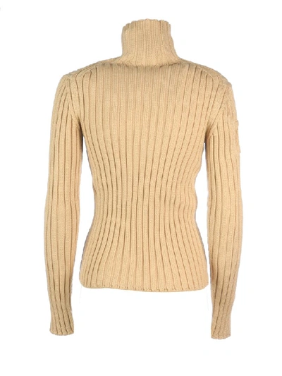 Shop Chloé Wool Knit Turtleneck Sweater In R Light Camel