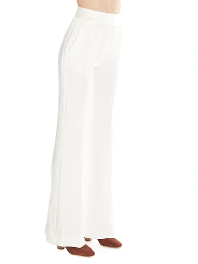 Shop Alberta Ferretti Pants In White