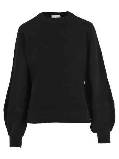 Shop Ganni Isoli Sweatshirt In Black