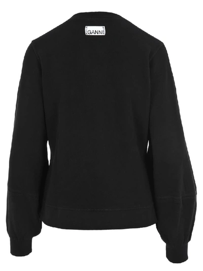 Shop Ganni Isoli Sweatshirt In Black