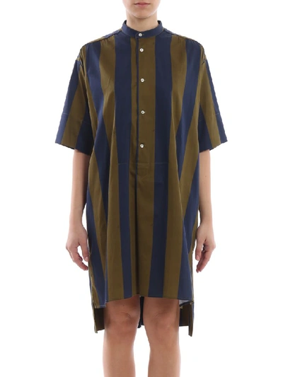 Shop Fay Dress In Blue Brown