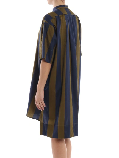 Shop Fay Dress In Blue Brown