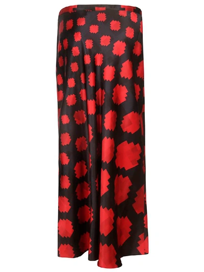 Shop Marni Motif Print Skirt In Lacquer
