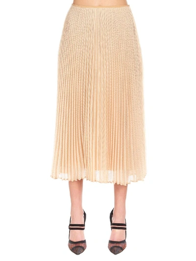 Shop Fendi Skirt In Beige