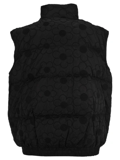 Shop Moncler By Simone Rocha Sash Gilet In Black