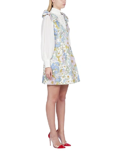 Shop Zimmermann Super Eight Dress In Blue Meadow