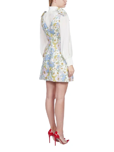 Shop Zimmermann Super Eight Dress In Blue Meadow