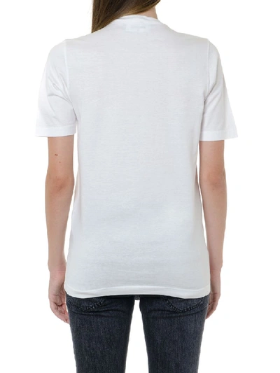 Shop Dsquared2 Born In Canada White Cotton T-shirt