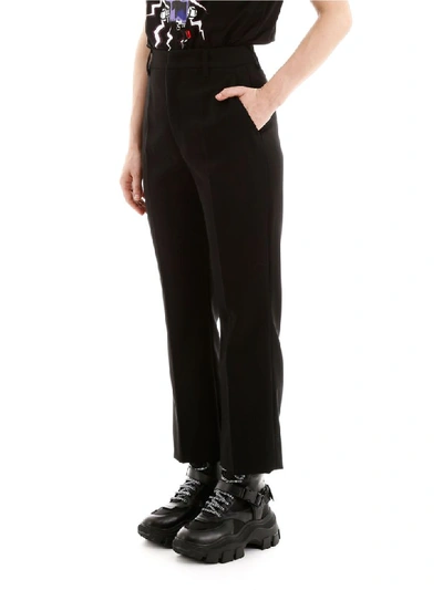 Shop Prada Classic Trousers In Nero (black)