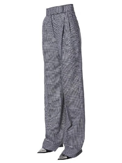 Shop Alexander Mcqueen Wide Pants In Nero