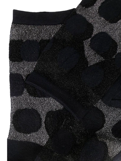 Shop Y's Patterned Socks In Black