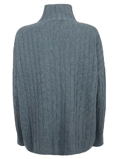 Shop Alyki Knitted Sweater In Norfolk Blue