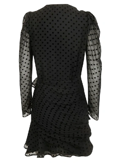 Shop Iro Polka Dot Lace Dress In Black