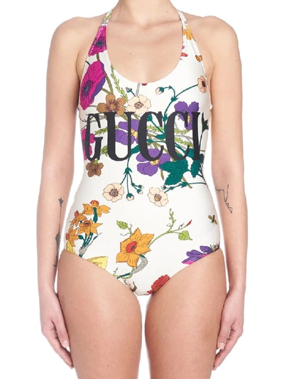 Shop Gucci Flora Swimsuits In Multicolor