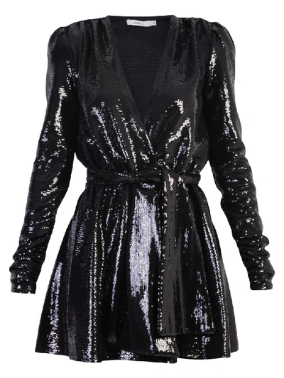 Shop Amen Sequined Dress In Black